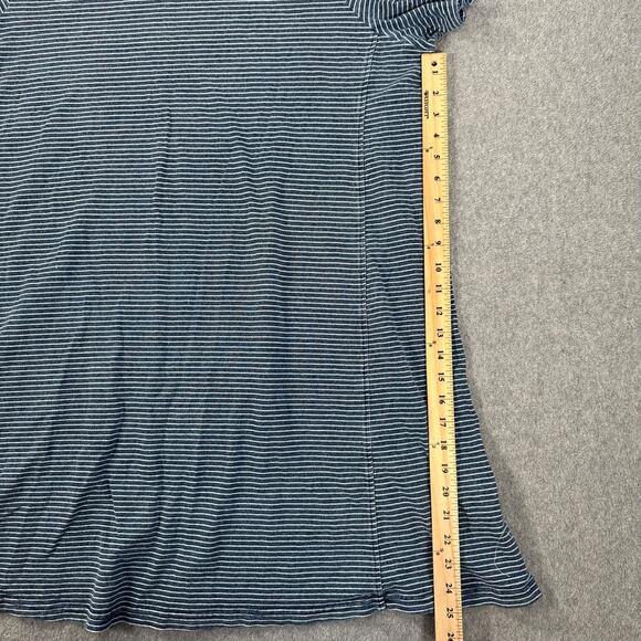 Jane & Delancey Swing Tee Shirt Dress Women's 1X Blue Stripe Short Sleeve Casual - Picture 4 of 9